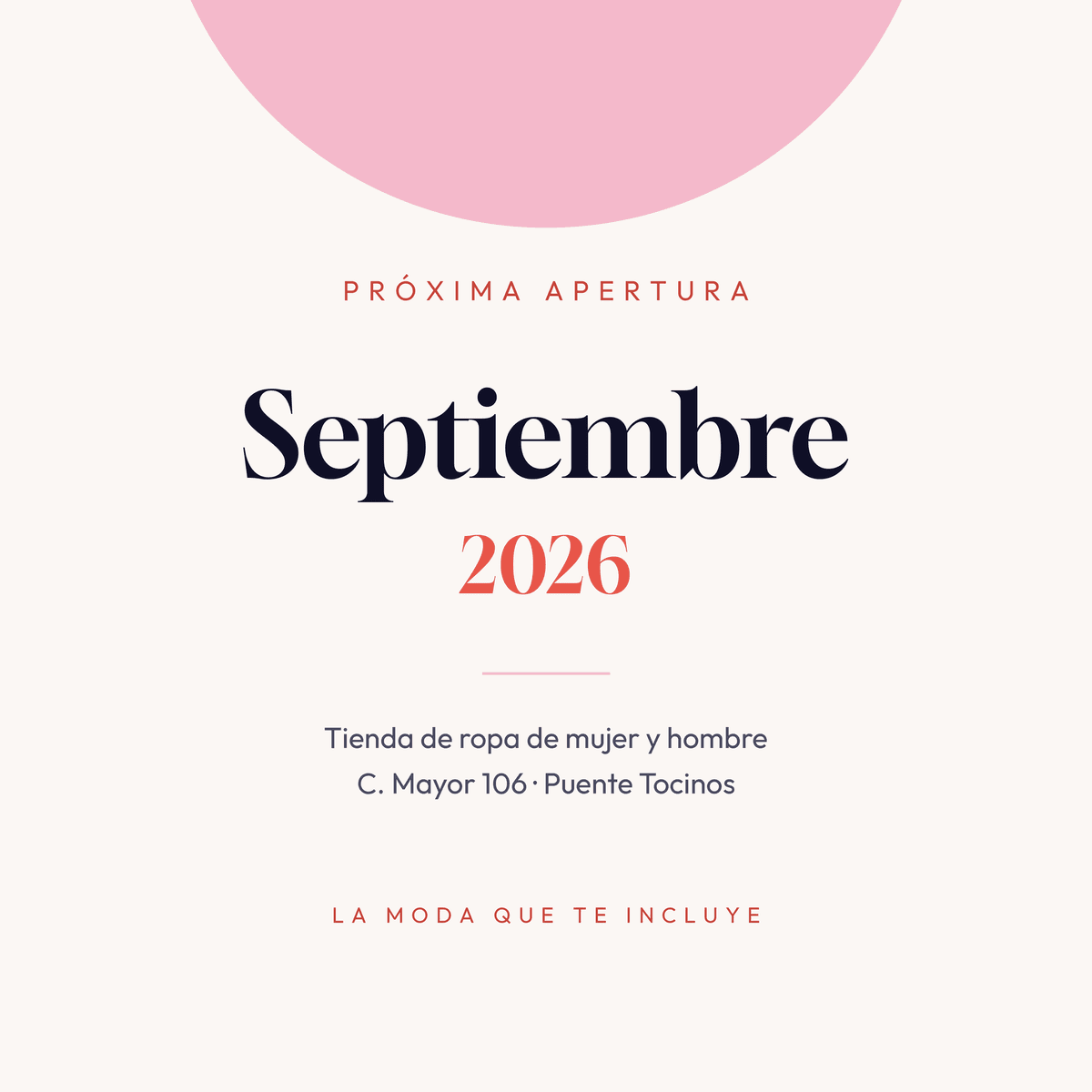 Apertura en septiembre de 2026 de Be Young Moda en Puente Tocinos